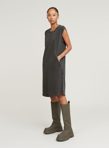 Seam Detail Overdyed Loose Dress